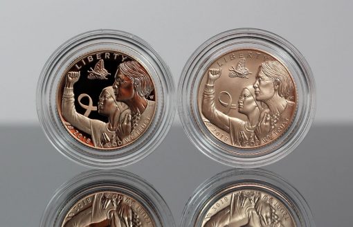 2018-W $5 Breast Cancer Awareness Gold Coins - Obverses