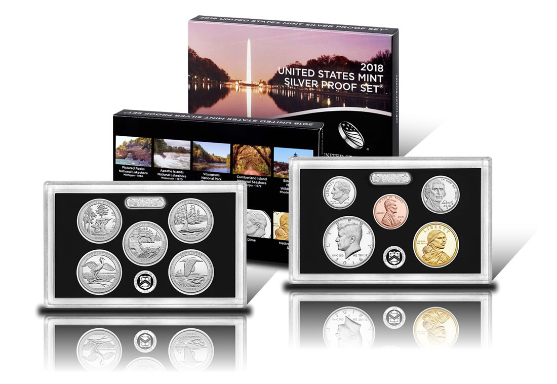 10-coin set. 2018-s US Mint CLAD Proof Set 