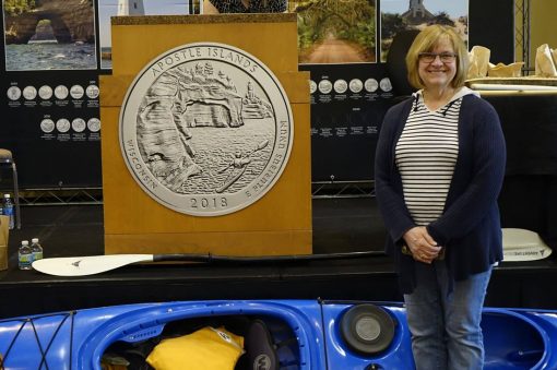 Attendee at Apostle Islands National Lakeshore Quarter Ceremony