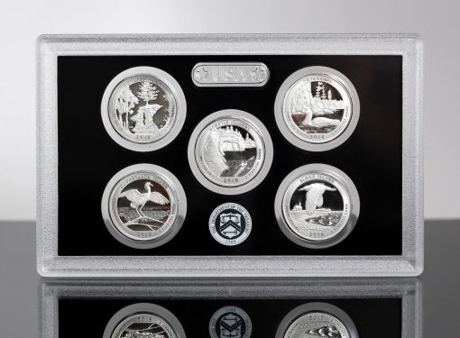 Photo of a 2018 America the Beautiful Quarters Silver Proof Set