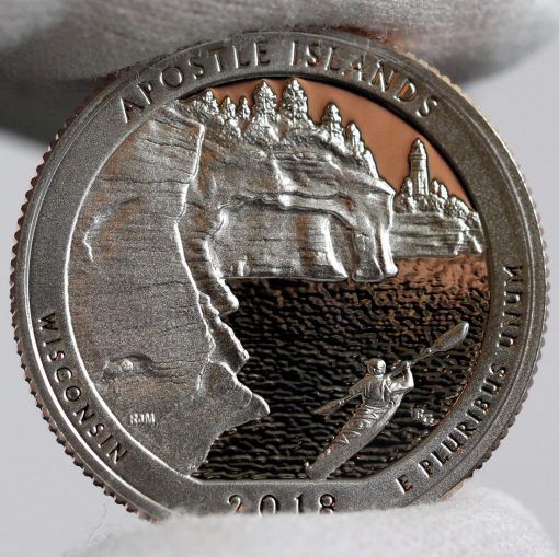 Photo of a 2018-S Proof Apostle Islands National Lakeshore Quarter