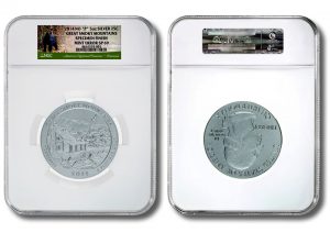 NGC Certifies Mint Error on Great Smoky Mountains 5 Oz Silver Coins