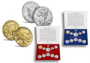 2018 proof Gold Buffalo, uncirculated Silver Eagle, Mint Set