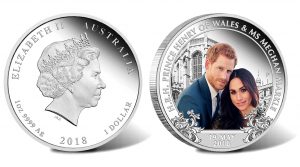 Australian Coin Program Celebrates Royal Wedding of Prince Harry and Meghan Markle