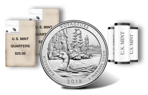 Voyageurs National Park quarter, rolls and bags