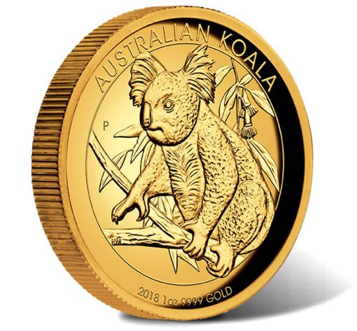 2018 Australian Koala 1oz Gold Proof High Relief Coin