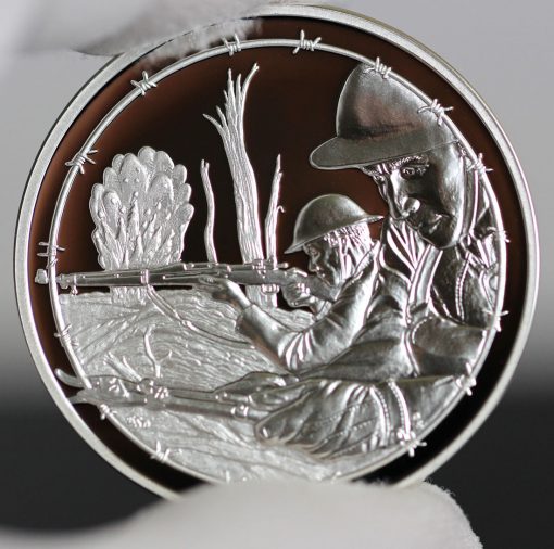 Photo of World War I Centennial 2018 Army Silver Medal - Obverse-a