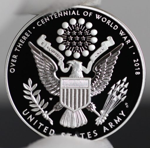 Photo of World War I Centennial 2018 Army Silver Medal - Reverse