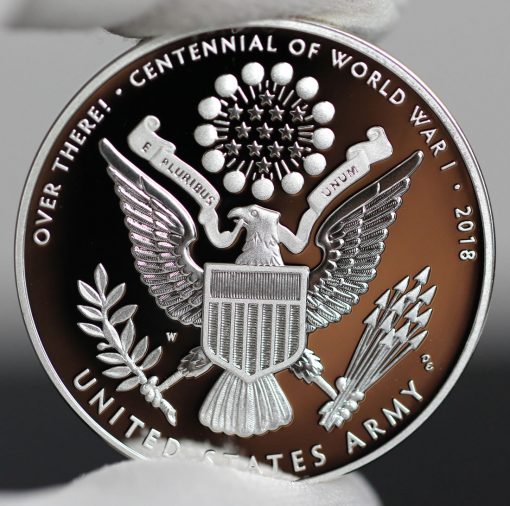 Photo of World War I Centennial 2018 Army Silver Medal - Reverse-a