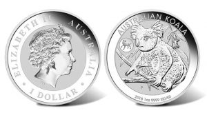 2018 Australian Koala Coin with Dog Privy Mark