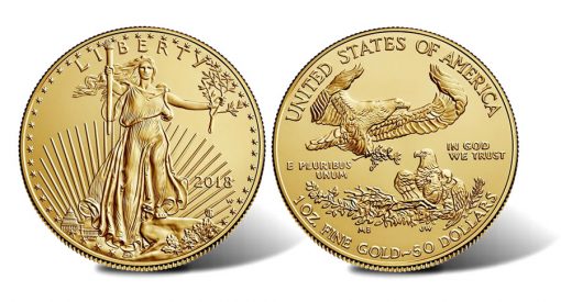 2018-W $50 Uncirculated American Gold Eagle - Obverse and Reverse