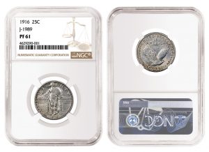 NGC Certifies Rare 1916 Standing Liberty Quarter Pattern