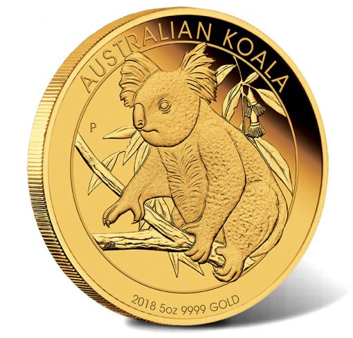 2018 Australian Koala 5oz Gold Proof Coin