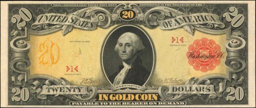 Friedberg 1179 (W-2225). 1905 $20 Gold Certificate. PCGS Currency Gem New 65 PPQ