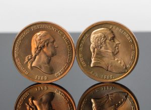 George Washington & John Adams Presidential Silver Medals Released