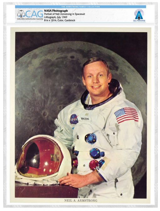 NASA Photograph of Neil Armstrong, Certified by CAG