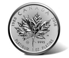 Fractional Coin Set for 30th Anniversary of Platinum Maple Leaf