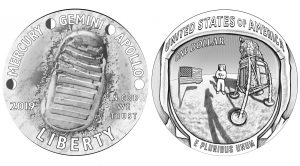 2019 Apollo 11 50th Anniversary Commemorative Coin Designs Revealed