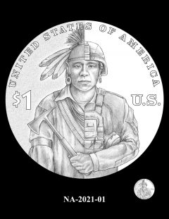 2021 Native American $1 Coin Candidate Design NA-2021-01