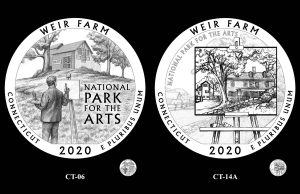 2020 Weir Farm Quarter Design Recommended by CCAC and CFA