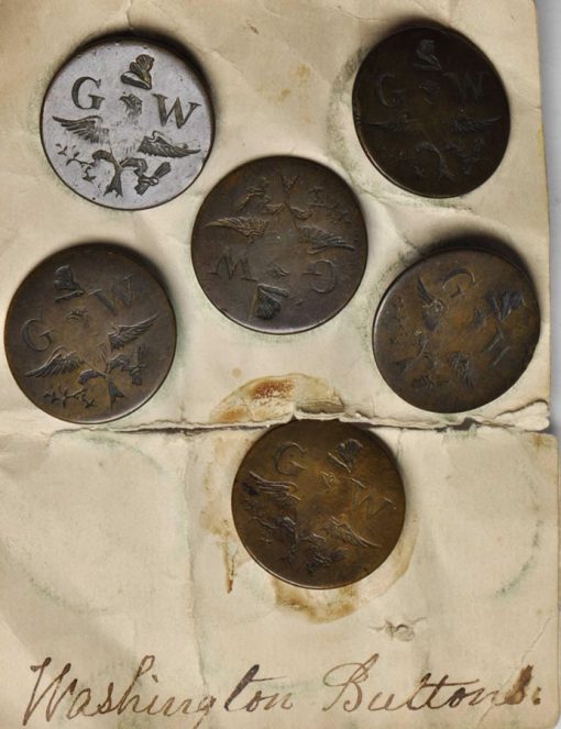 1789 George Washington Inaugural Button Set