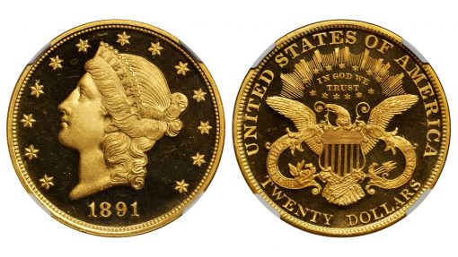 1891 Liberty Head Double Eagle