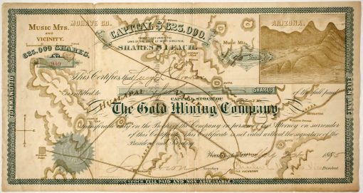The Gold Mining Company Stock certificate 949