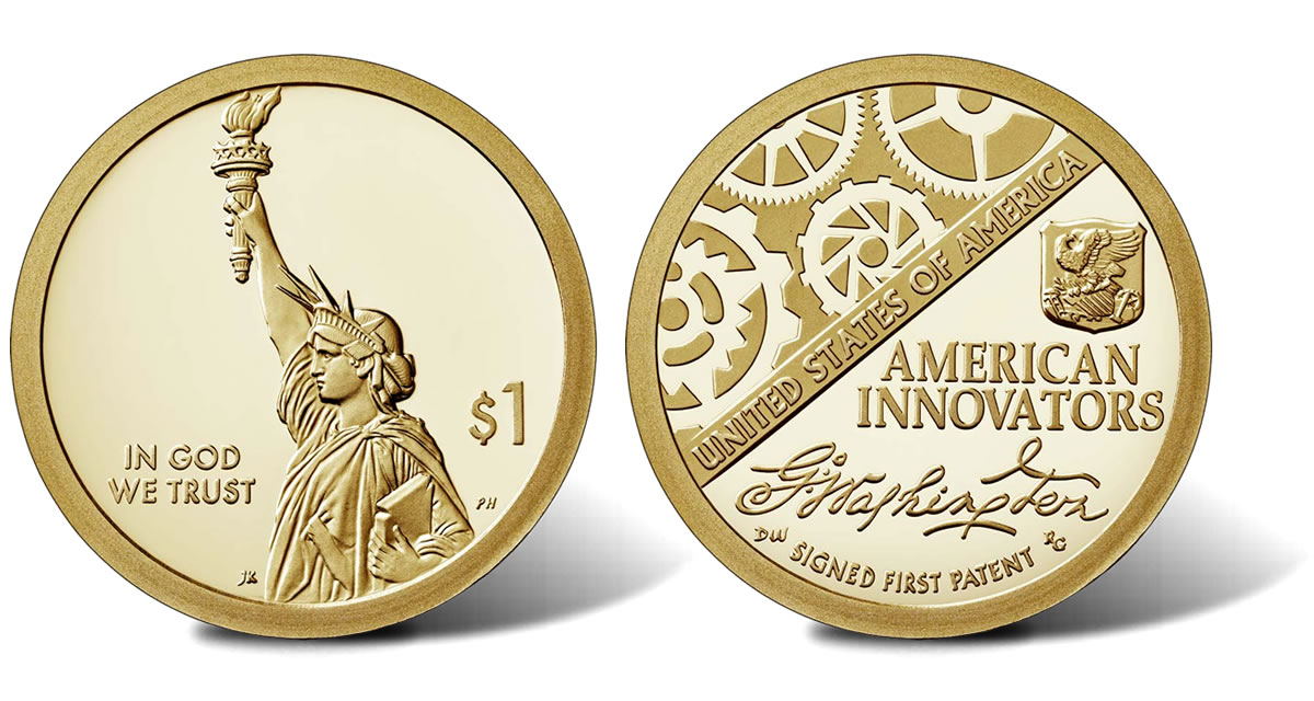 2018 P 1$ American Innovators Dollar Coin Uncirculated BU Philadelpha 1st Patent 