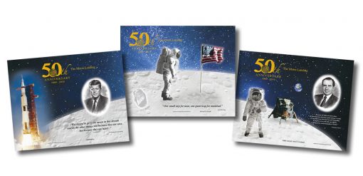 Apollo 11 50th Anniversary Commemorative Engraved Print Collection