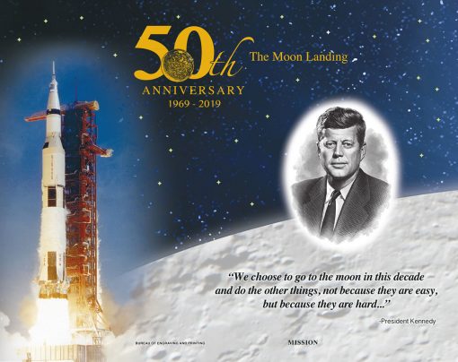Apollo 11 50th Anniversary Commemorative Engraved Print Collection - Mission