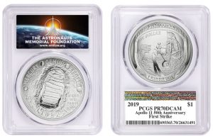 PCGS Partners With AMF For Special Labels On Apollo 11 Commemortive Coins