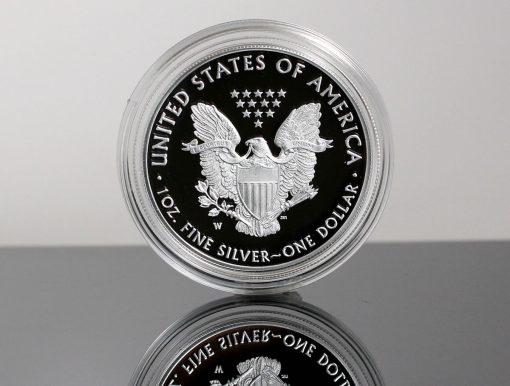 CoinNews photo of a 2019-W Proof American Silver Eagle - reverse