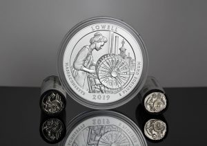 US Mint Sales: Lowell Quarters and 5 Oz. Coin Debut
