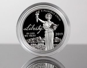 Photo of a 2019-W Proof American Platinum Eagle - Obverse