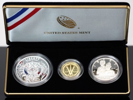 Photo of American Legion 100th Anniversary 2019 Three-Coin Proof Set