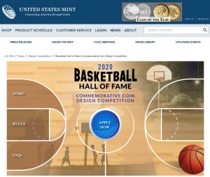 Design Competition for U.S. Basketball Commemorative Coins