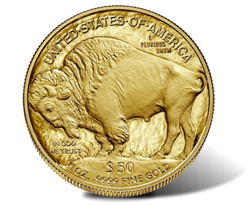 2019-W $50 Proof American Buffalo Gold Coin - Reverse