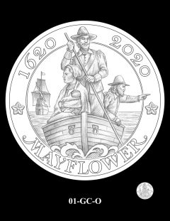 2020 Mayflower Gold Coin Candidate Design 01-GC-O