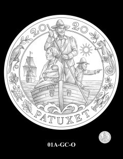 2020 Mayflower Gold Coin Candidate Design 01A-GC-O
