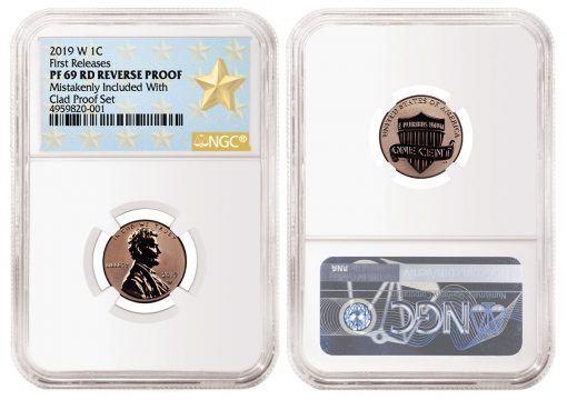 NGC Graded 2019-W Reverse Proof Lincoln Cent