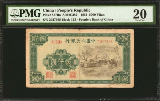 People's Bank of China. 5000 Yuan