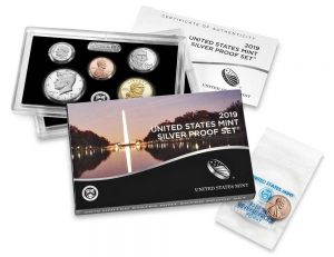 U.S. Mint 2019 Silver Proof Set Purchase Includes Reverse Proof 'W' Cent