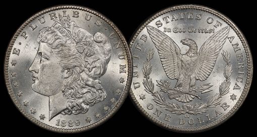 $1 1889-CC PCGS MS64 CAC