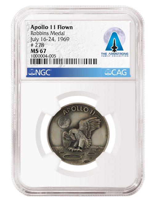 1969 Apollo 11 Flown Robbins Medal