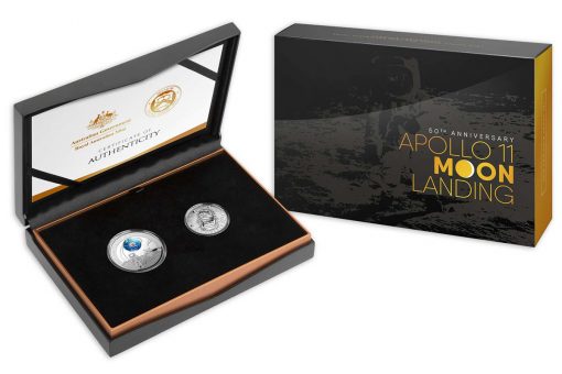 50th Anniversary of the Lunar Landing Two Coin Set