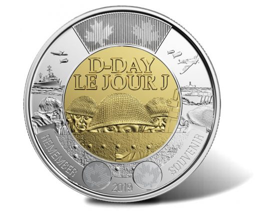 75th Anniversary of D-Day Canadian $2 Coin