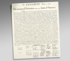 Declaration of Independence Engraved Print