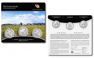 US Mint Sales: Set of War in the Pacific Quarters Debuts