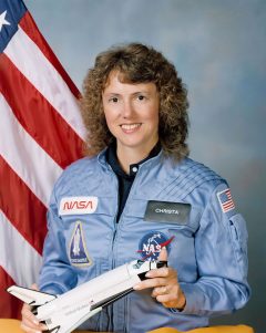 NASA photo of Christa McAuliffe