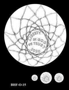 Obverse 2020 Basketball Coin Design Candidate BHF-O-15
